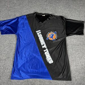Vtg jersey Looney Tunes Space Jam Tune Squad 1996 official gear T-Shirt Blue XL